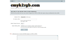 Desktop Screenshot of cmyk2rgb.com